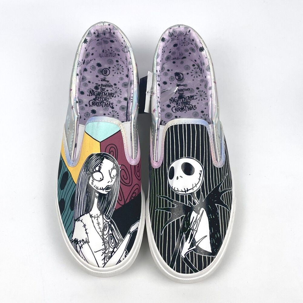 Disney Nightmare Before Christmas Women's Size 9 Slip On Shoes Ground Up NWT